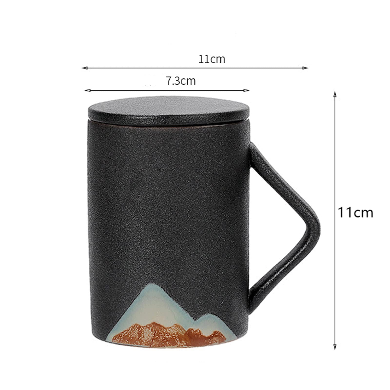 Generic Piękny Kubek, Porcelanowy Kubek Z Pokrywką, Kubek, Piękny Kubek, Z Uchwytem Kubek Do Kawy Kubek Mleczny Ceramiczny Kubek