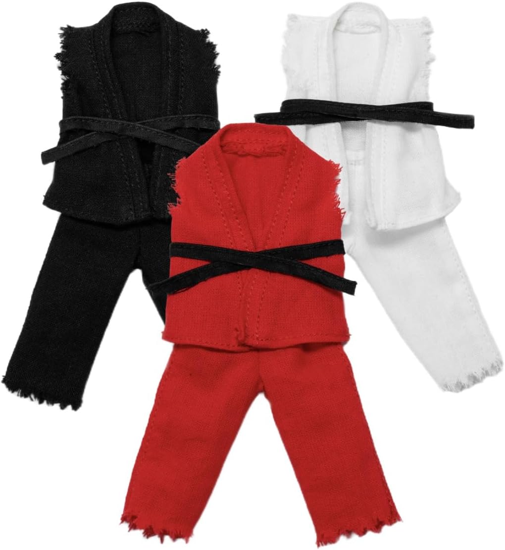 Jet Studio 1/12 Scale Male Judo Suit for 12 inch Man Action Figure Body TSC-001-BLACK