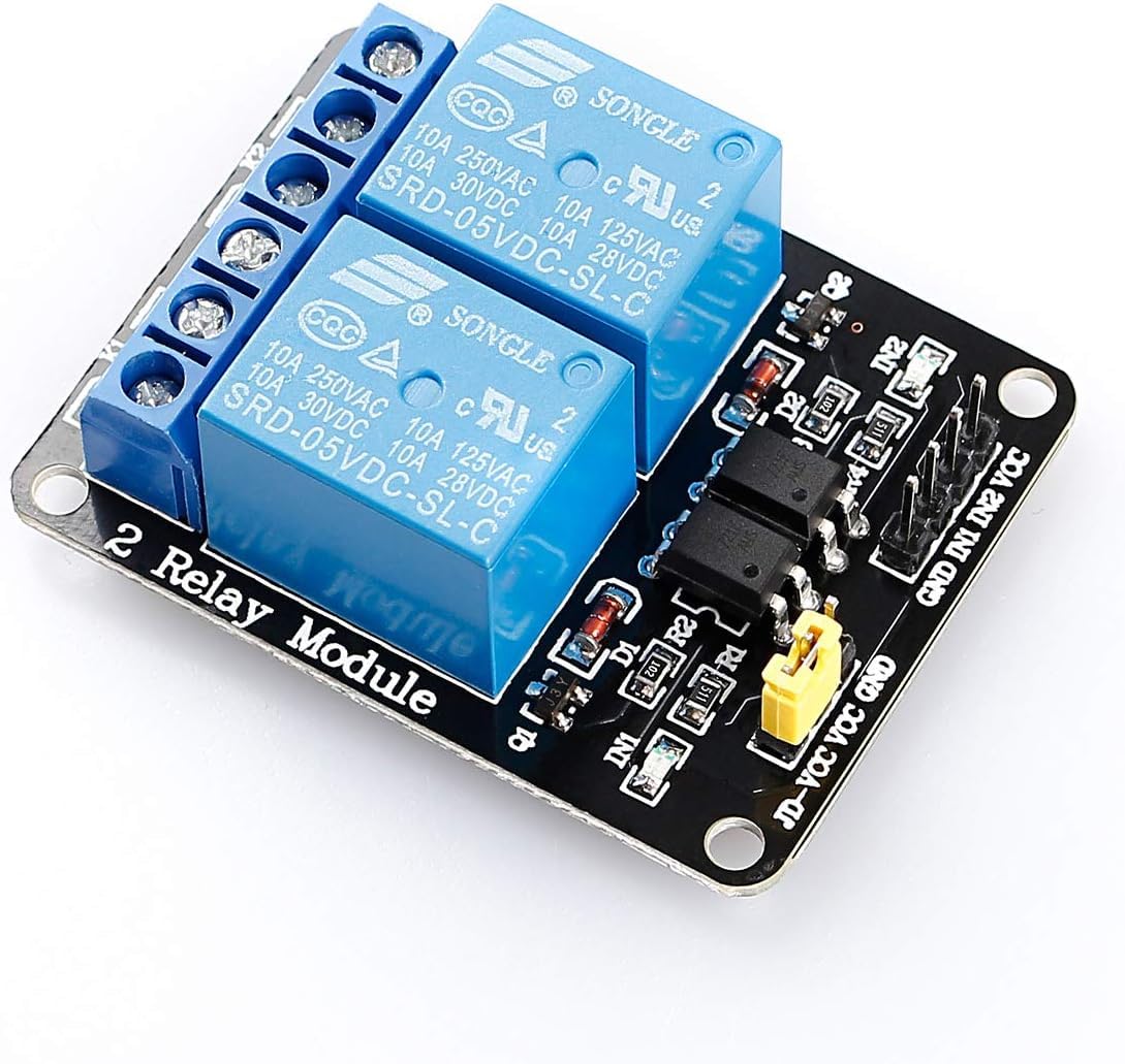 RIDEN 2 Channel DC 5V Relay Module with Optocoupler Low Level Trigger Expansion Board Compatible with Arduino R3 MEGA 2560 1280 DSP ARM PIC AVR STM32 Raspberry Pi-image-35