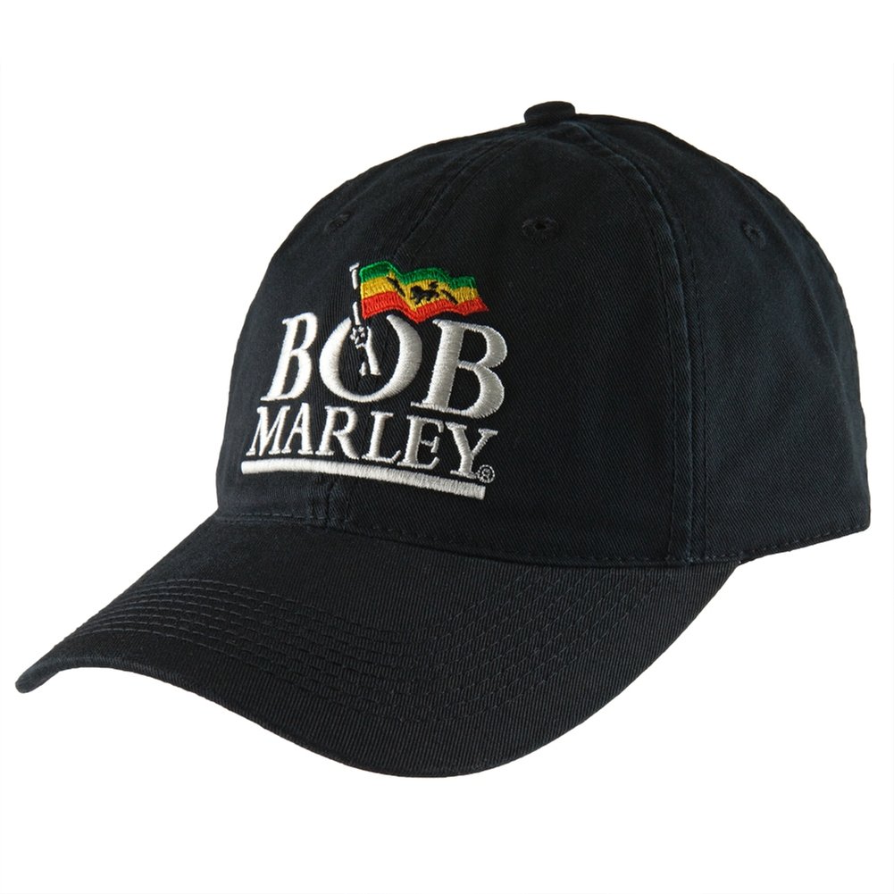 Bob Marley Embroidered Flag Logo Adjustable Baseball Cap