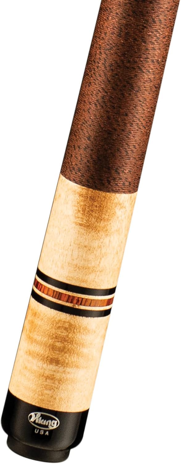 Viking B3026 2 Piece 58” Pool Cue Stick, Khaki Stain, Made in The USA, Billiard Cue Stick, Bar or House Use for Men and Women - 18oz 13.00mm(Default)