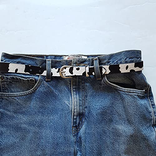 Hot Trendy Cow Hair Leather Belt in Animal Print2