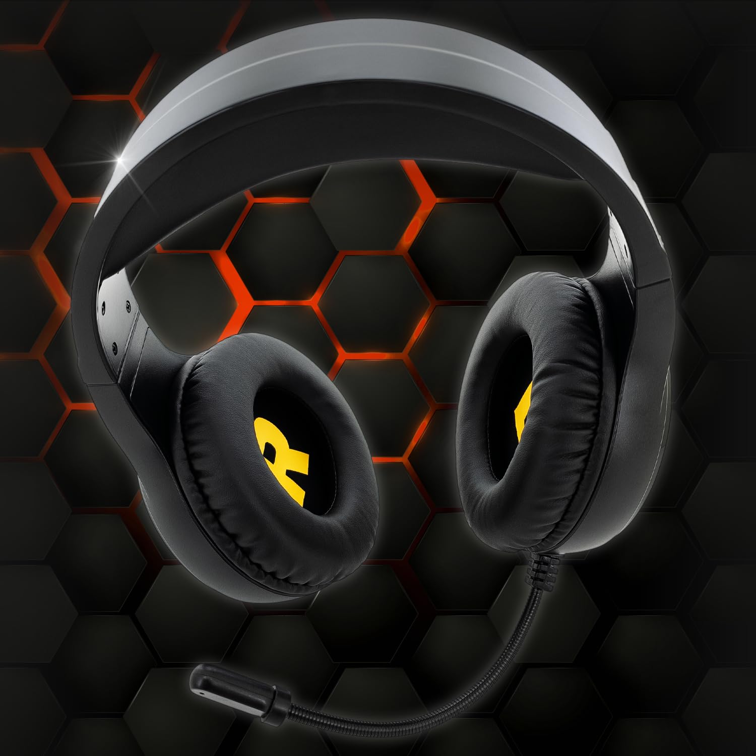 EMPIRE GAMING – 2024 Nowość - Icarus S16 Zestaw Słuchawkowy do Gier RGB - dla PS5, PS4, Xbox One/Series, PC, Mac, Smartfony, Tablety - Pilot - Dźwięk Stereo High Definition - Elastyczny mikrofon