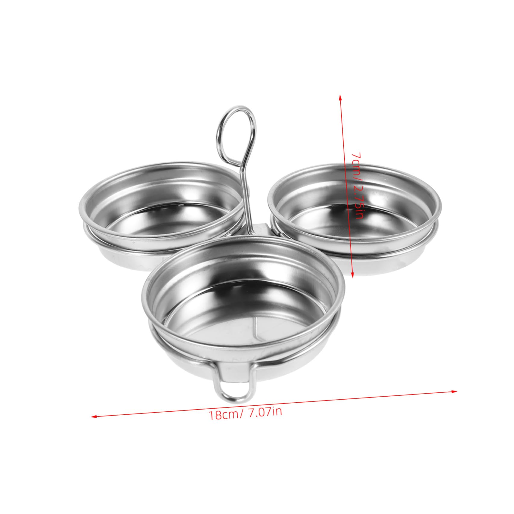 Garneck Nonstick Stainless Steel Egg Poacher Tray Multi Functional Kitchen Tool for Steamed and Boiled Eggs Versatile Cooking Mold for Preparation