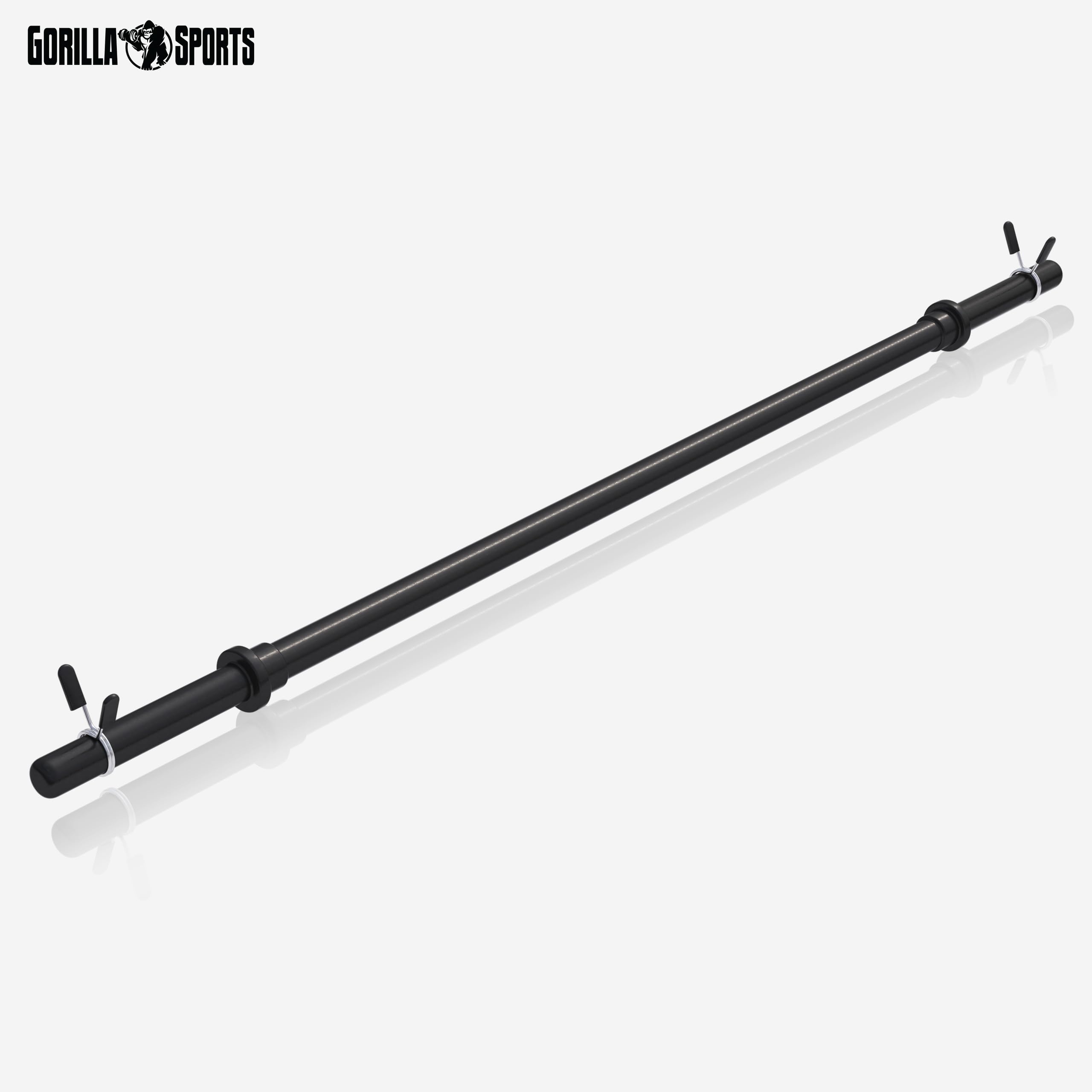 GORILLA SPORTS Set Bilanciere Con Pesi 38 Kg | 6 Dischi 5 Kg In Acciaio Con Rivestimento Plastico | Barra 120 Cm Carico Max 180 Kg | Palestra Casa