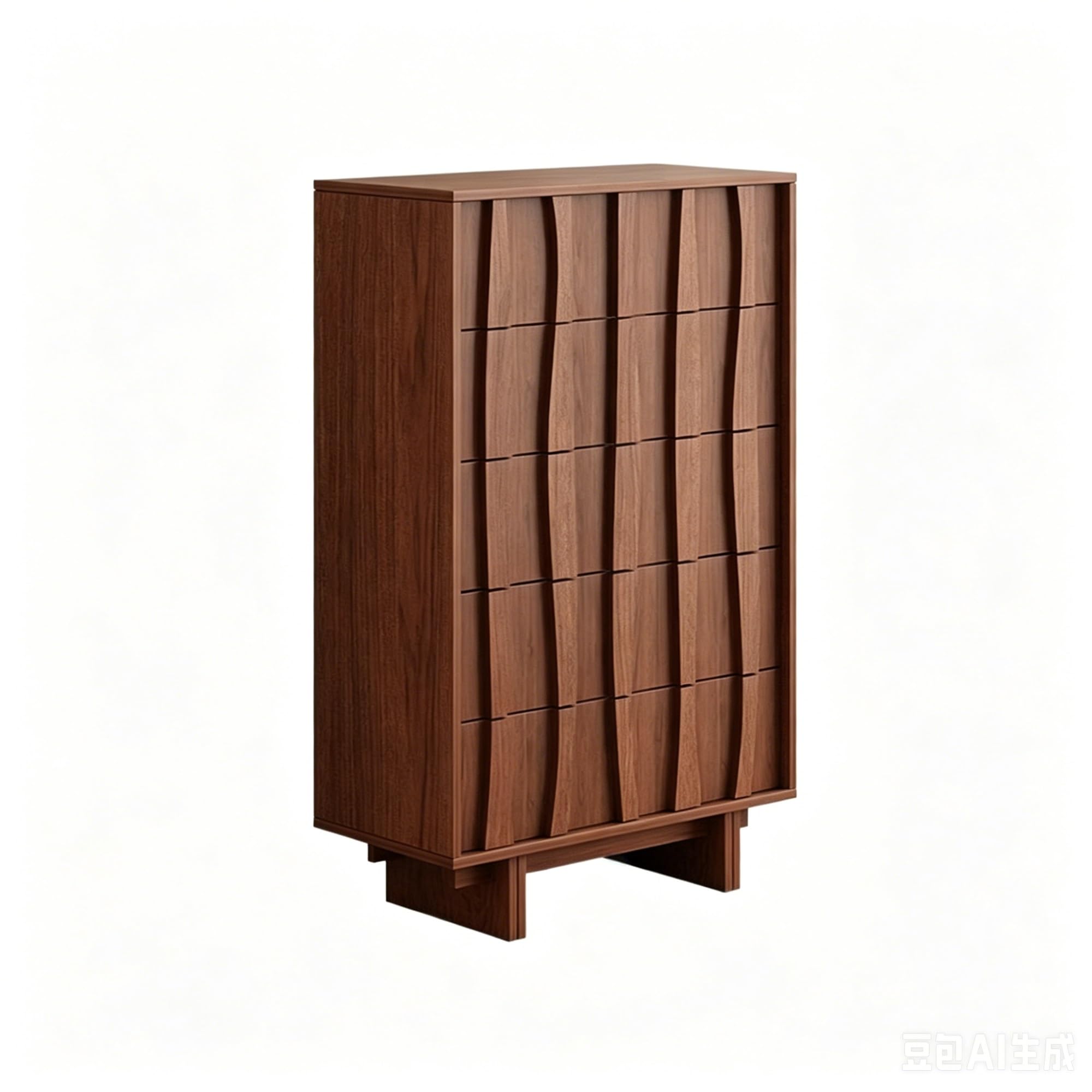 Dh2yjnbf3 Bedroom Retro Chest Of Drawers Single Row With 4 Drawer Bedroom Storage Cabinet Organizer Clothes Storage Organizer(Natural)