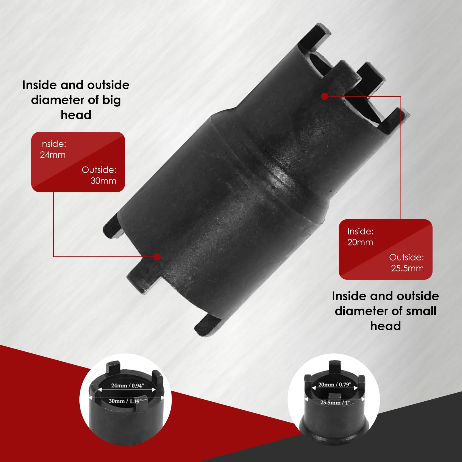 20mm 24mm Frizione Controdado Attrezzo Chiave Frizione Dado di Bloccaggio Motore Controdado Attrezzo Chiave a Bussola Strumento per Moto Crf 600rr 450r 250l