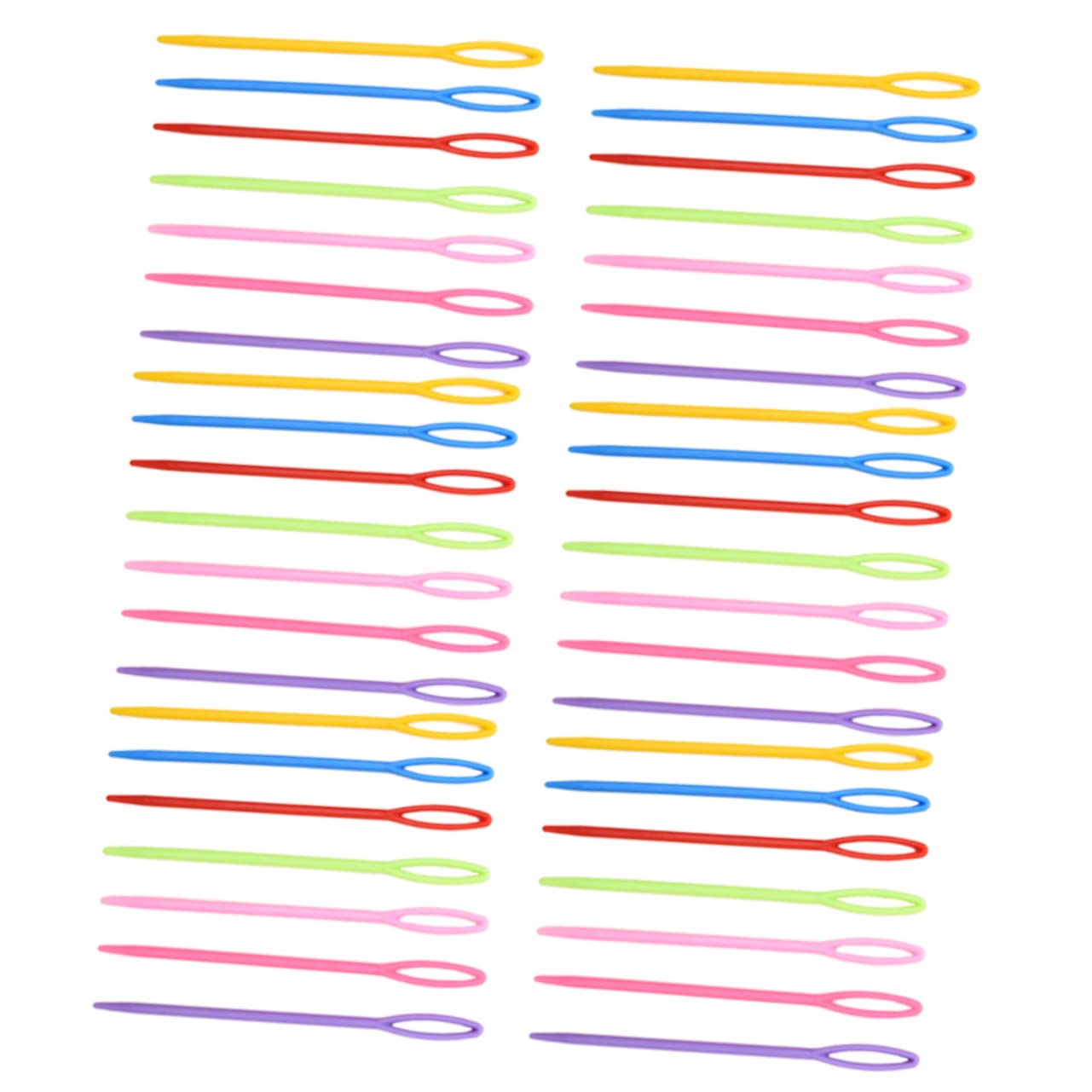 HAWILLOSCH 1000pcs Plastic Knitting Needles Set for Sweater DIY Yarn Needles Handmade Craft Tool Big for Hand Sewing