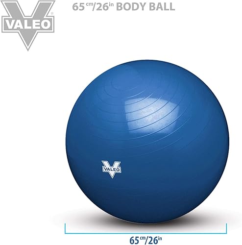 Miniatura 3 de Valeo Pelota corporal de ejercicio  Grado profesional anti-estallido, pelota de equilibrio para pilates, yoga, entrenamiento de estabilidad y