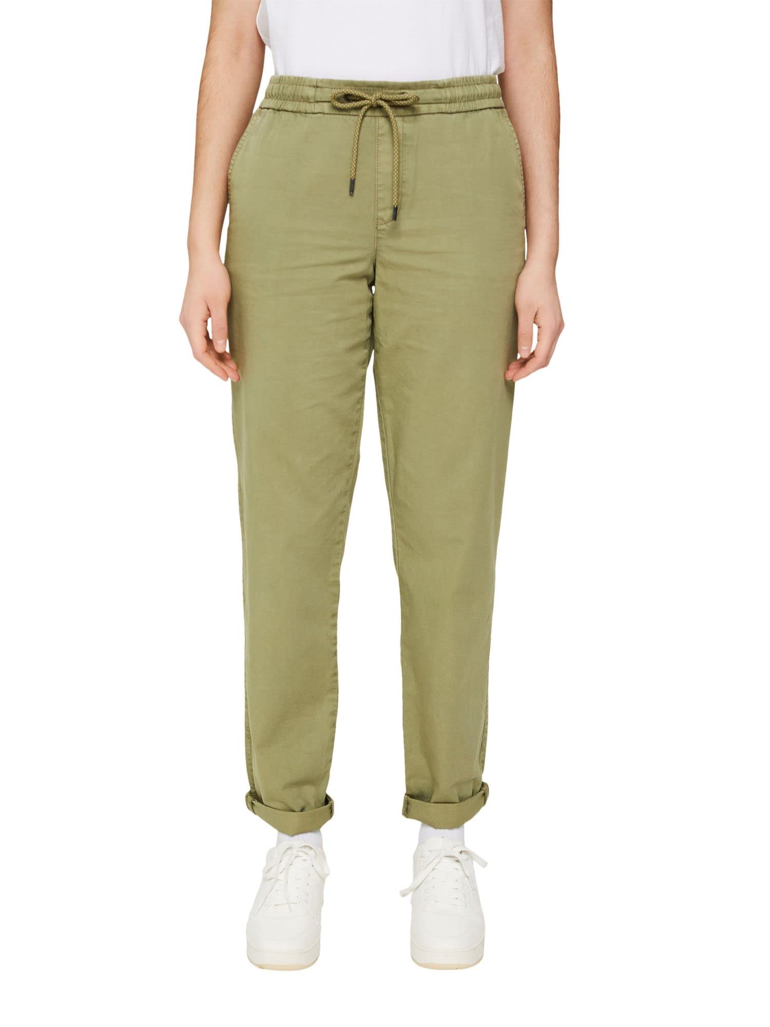 Esprit Women's 992EE1B331 Pants, 345/LIGHT Khaki, Standard