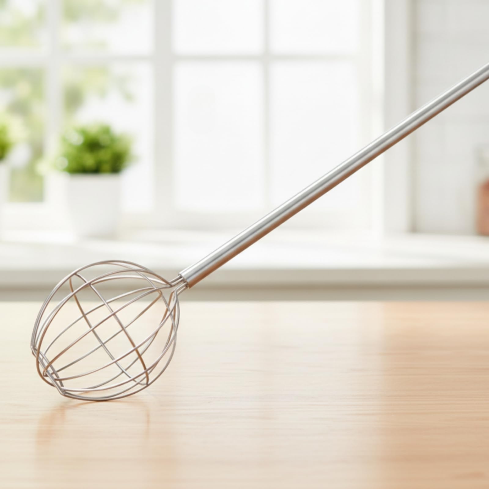 Baoblaze de Acero Inoxidable Manual Varilla de Cocina de Huevos Mango Recto y Eje Estrecho para Manejo Cómodo Emulsiona Salsas y Monta Claras Adecuado para, 40 Pulgadas