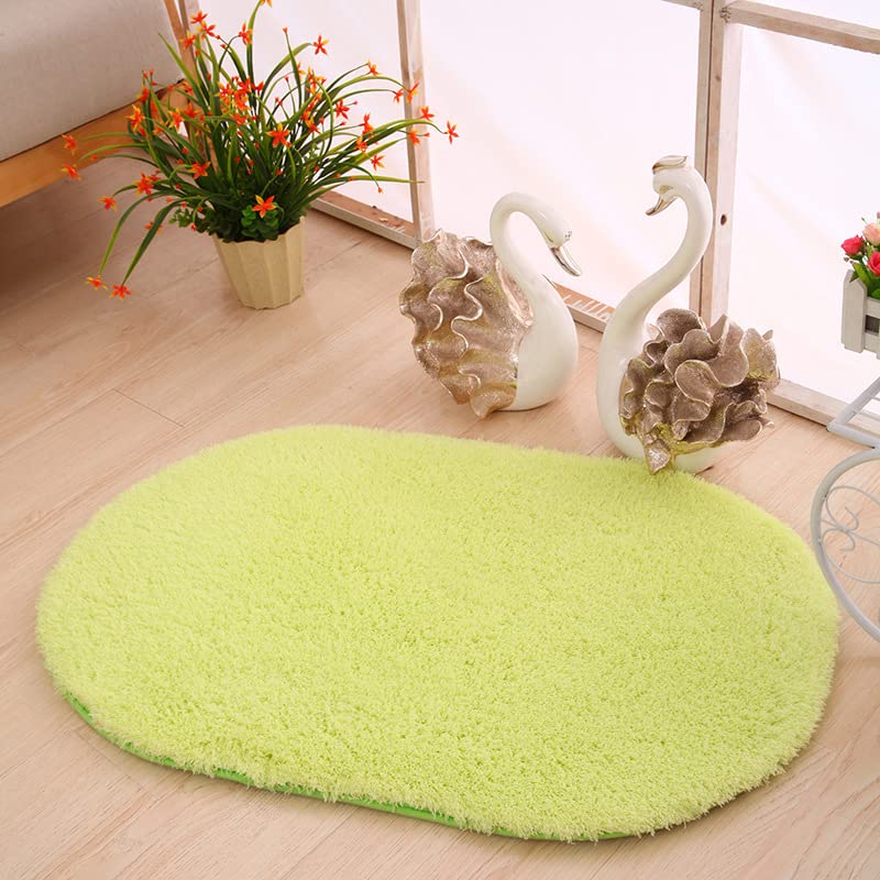 SK Studio 30x50cm Espuma de Memoria Alfombra de Baño Agua Absorbente Antideslizante Alfombrilla Verde