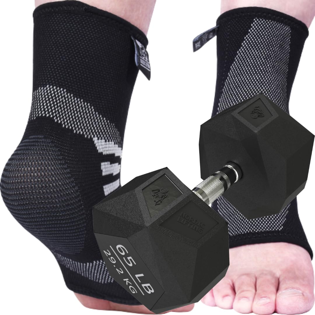 Nordic Lifting Ankle Compression Sleeves Large Bundle