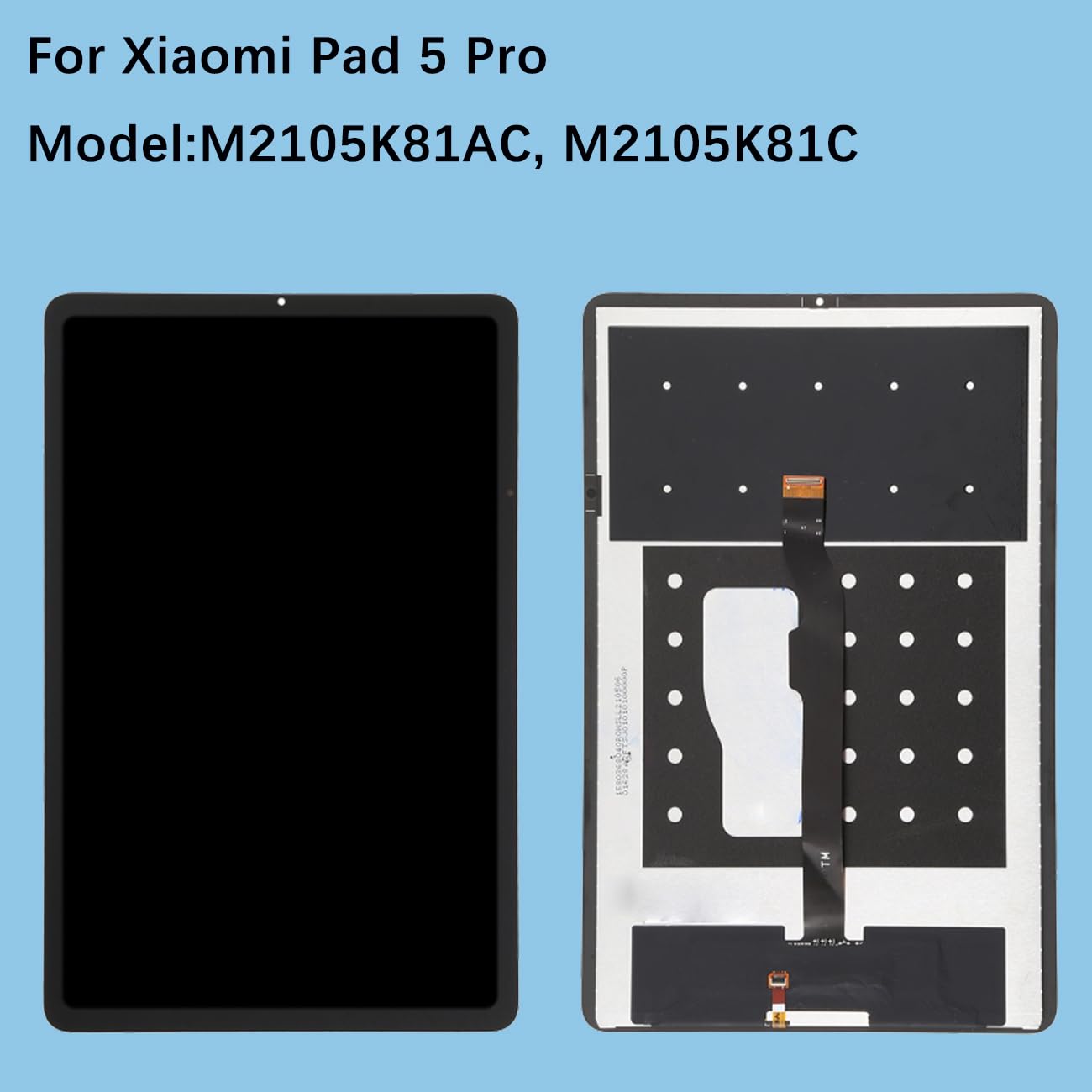 Display per Xiaomi Pad 5 Pro M2105K81AC M2105K81C - Kit di riparazione per schermo LCD (nero, 11 pollici)