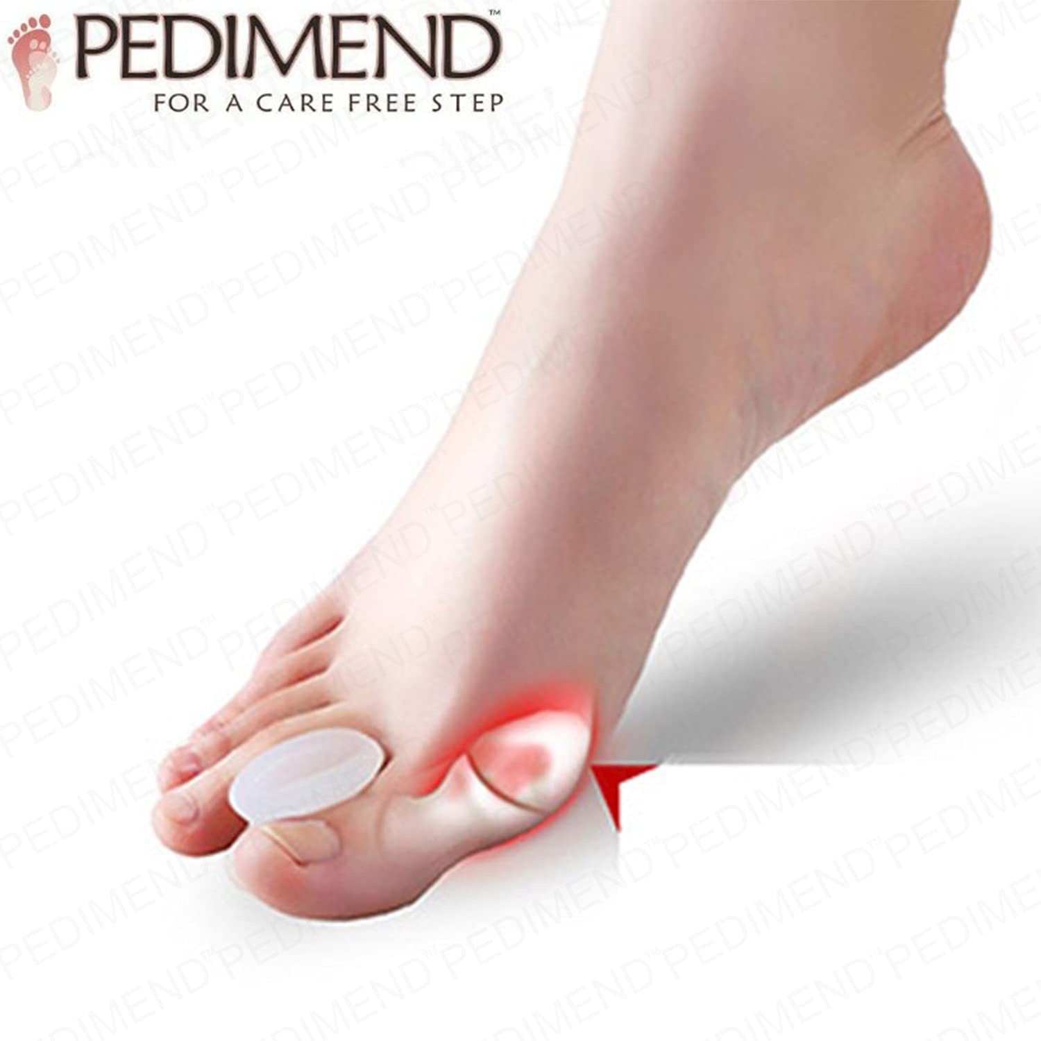 Pedimend originale gel Big Toe separatori crocette – (4PAIRS – 8PCS) | alleviare dolori dovuti a calli | alluce valgo sollievo dal dolore per uomini e donne | protegge riallineando & Moisturises |