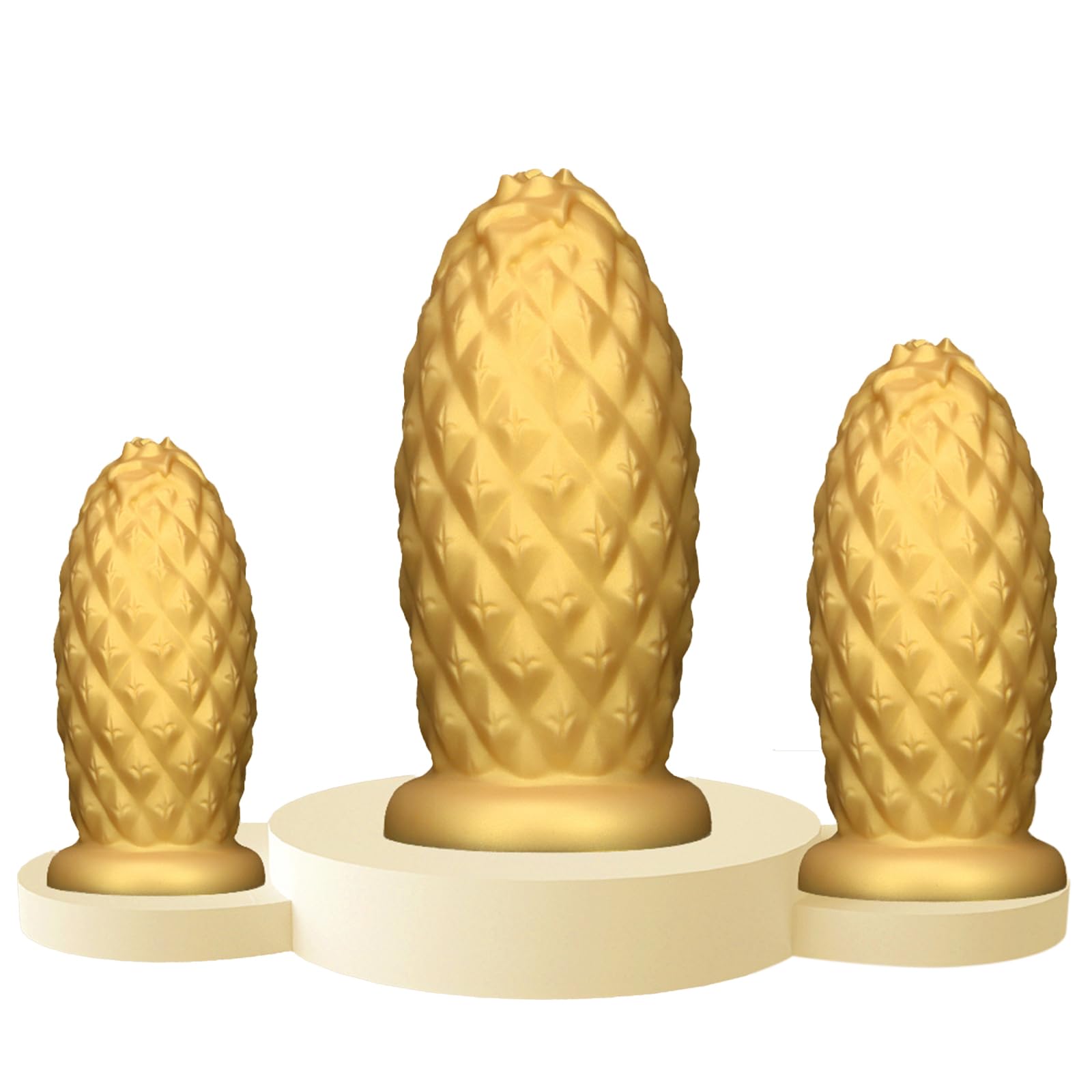 Dildo anale in silicone con perline, plug anale gigante, plug anale extra large, dilatatore anale, fisting, giocattoli sessuali for uomini e donne(M)