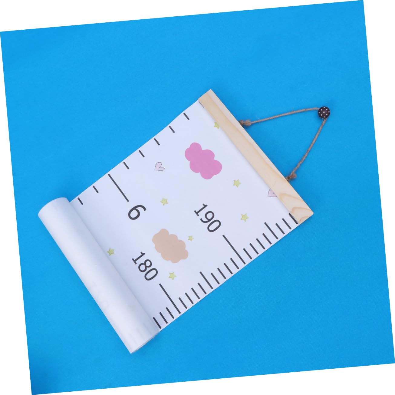 VICASKY Kids Growth Chart Wall Sticker Easy Install Rope Boys Girls Room Decor Kids Height Tracker Decorative Art Hanging