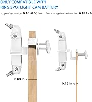 Vista 5 de HOLACA - Soporte de canalón a prueba de inclemencias del tiempo 2 en 1 para panel solar Stick Up Cam Pro, batería de cámara de foco Spotlight Cam
