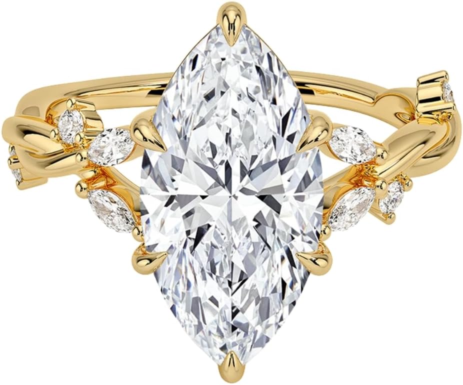 1-5 CT Moissanite Engagement Ring Colorless VVS1 10K 14K 18K Solid Gold & 925 Sterling Silver Infinity Moissanite Engagement Ring Christmas Gift For Women