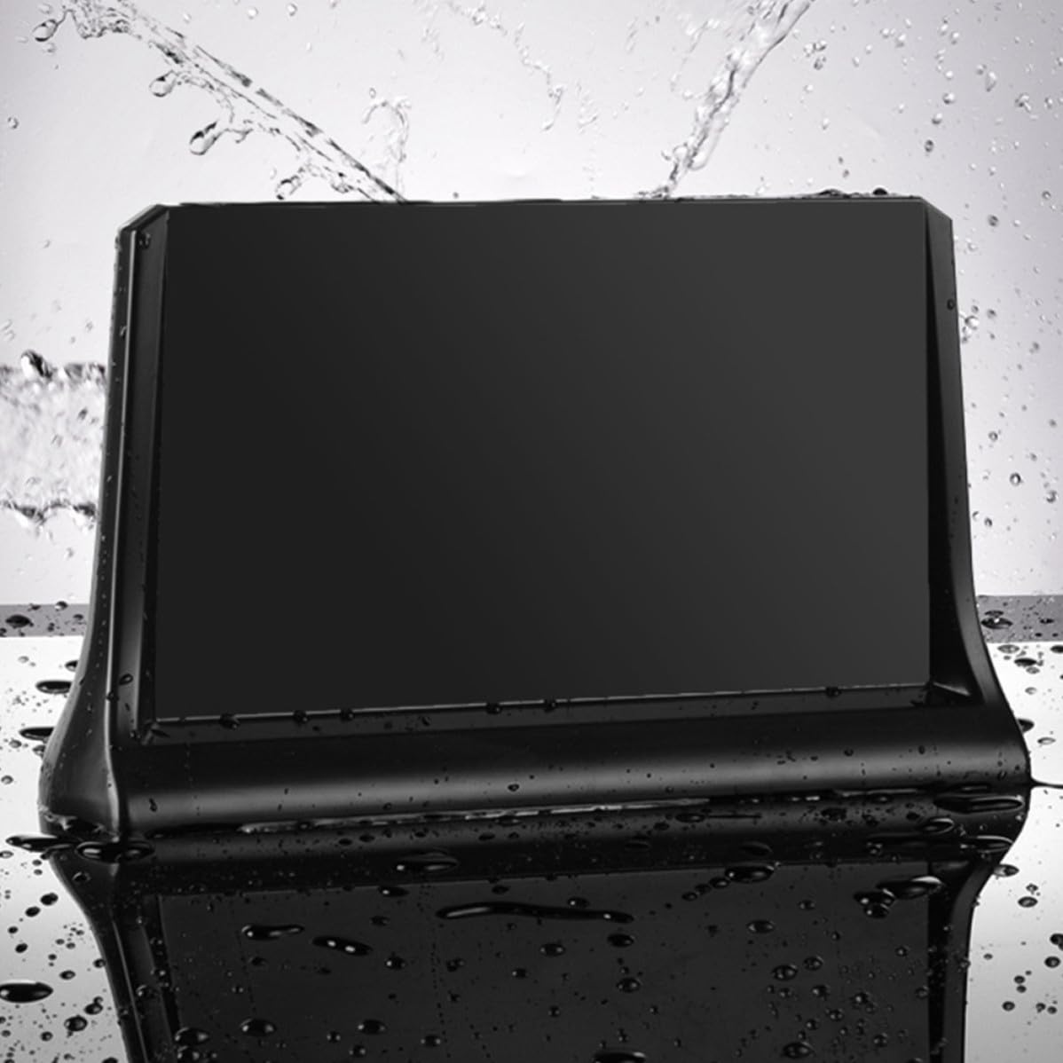 INOOMP Bloc Couteaux Aimanté Noir en Plastique Base Antidérapante
