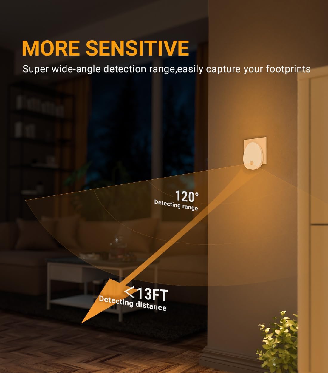 Lyridz Night Light Plug in Wall, LED Motion Sensor Lights Indoor, Dimmable Warm White Night Light Smart Auto on/Off Lighting, for Nursery Kids Children's Room Bedroom,Stairs,Hallway,Corridor (2Pack) 7 61rGSCiFrKL. AC SL1250