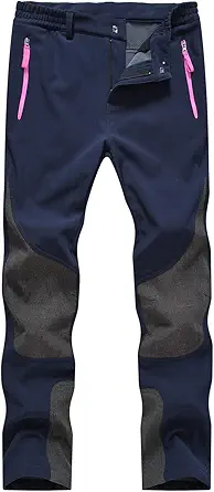 Rdruko Women's Snow Pants Waterproof Insulated Fleece Thermal Ski Hiking Snowboard Pants