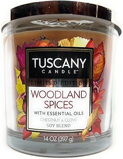 Tuscany Candle Limited Edition Woodland Spices 14 Ounce Jar Candle