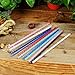 ALINK 12-Pack Reusable Plastic Straws, 10.5