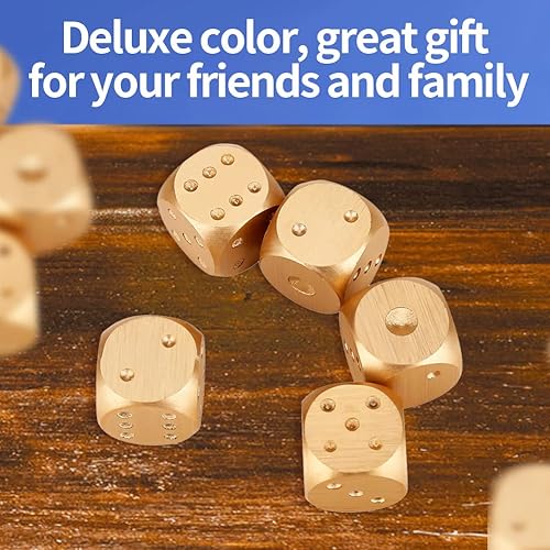 Miniatura 2 de VGEBY Juego de caja de dados con 5 piezas, juego de mesa de dados, juguete de entretenimiento, dados de juego, dados de fiesta de Navidad