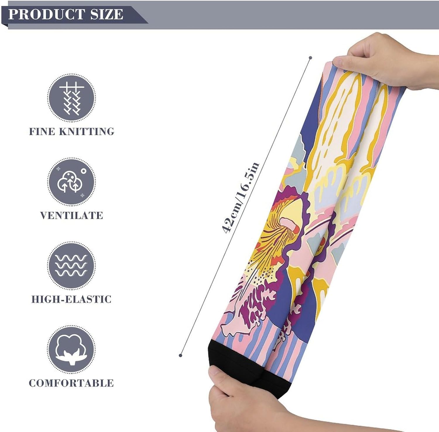 Orchid Knee High Soccer Socks Moisture Wicking