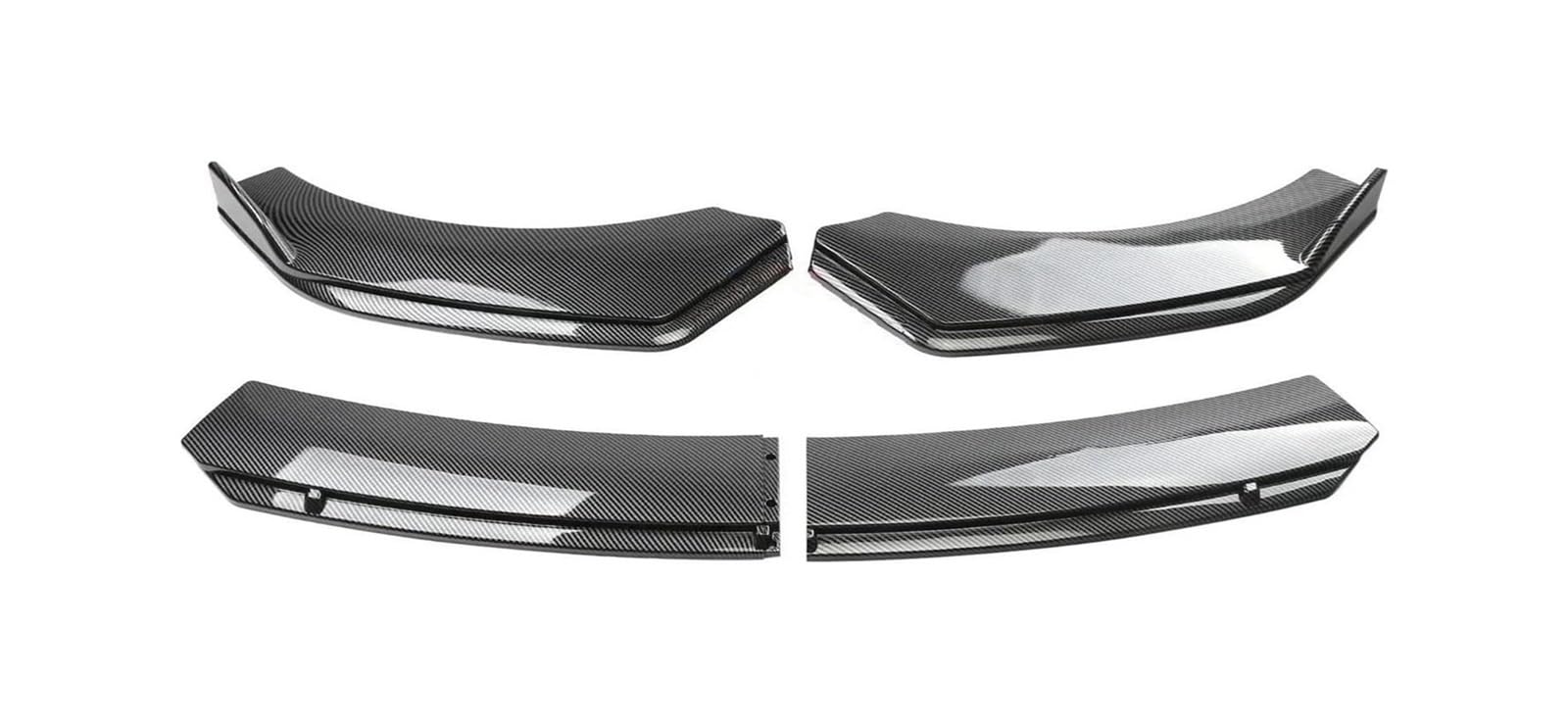 Front Bumper Diffuser For Panamera 970 971 2009-2022 Car Front Body Bumper Spolier Lip Chin Diffuser Splitter Air Dam Kit Protector Guard Cover(Carbon Fiber)