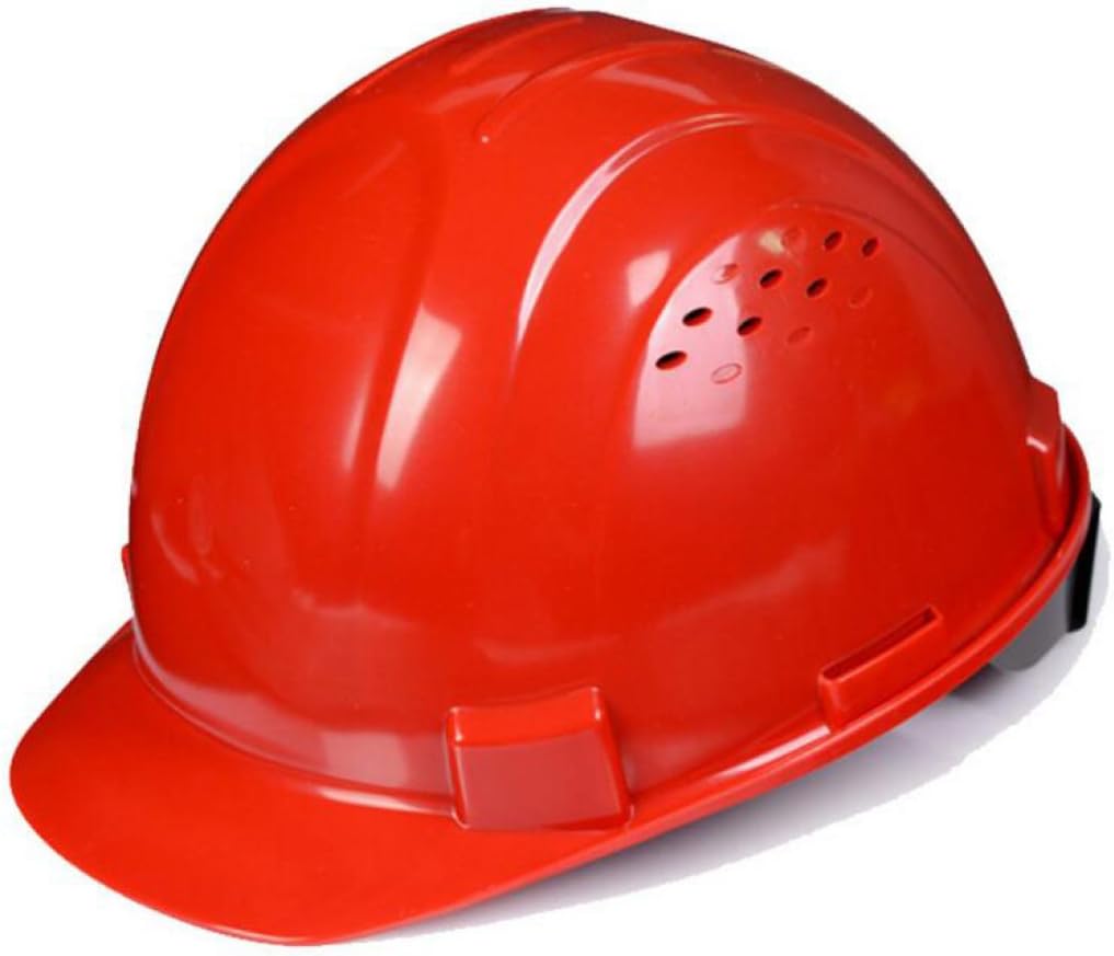 Labor Protection ABS Anti-smashing Site Ventilation Compression Plastic Helmet Electrician Site Dedicated Helmet,Red
