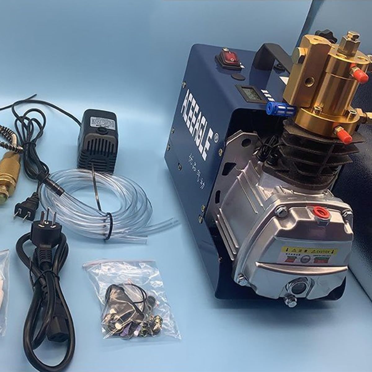 TAHALI Compresor de AIRE PCP de 1800W, 30Mpa, 300Bar, 4500Psi, compresor de AIRE de Alta presión, Pistola de AIRE PCP, Bomba sumergible de 220V