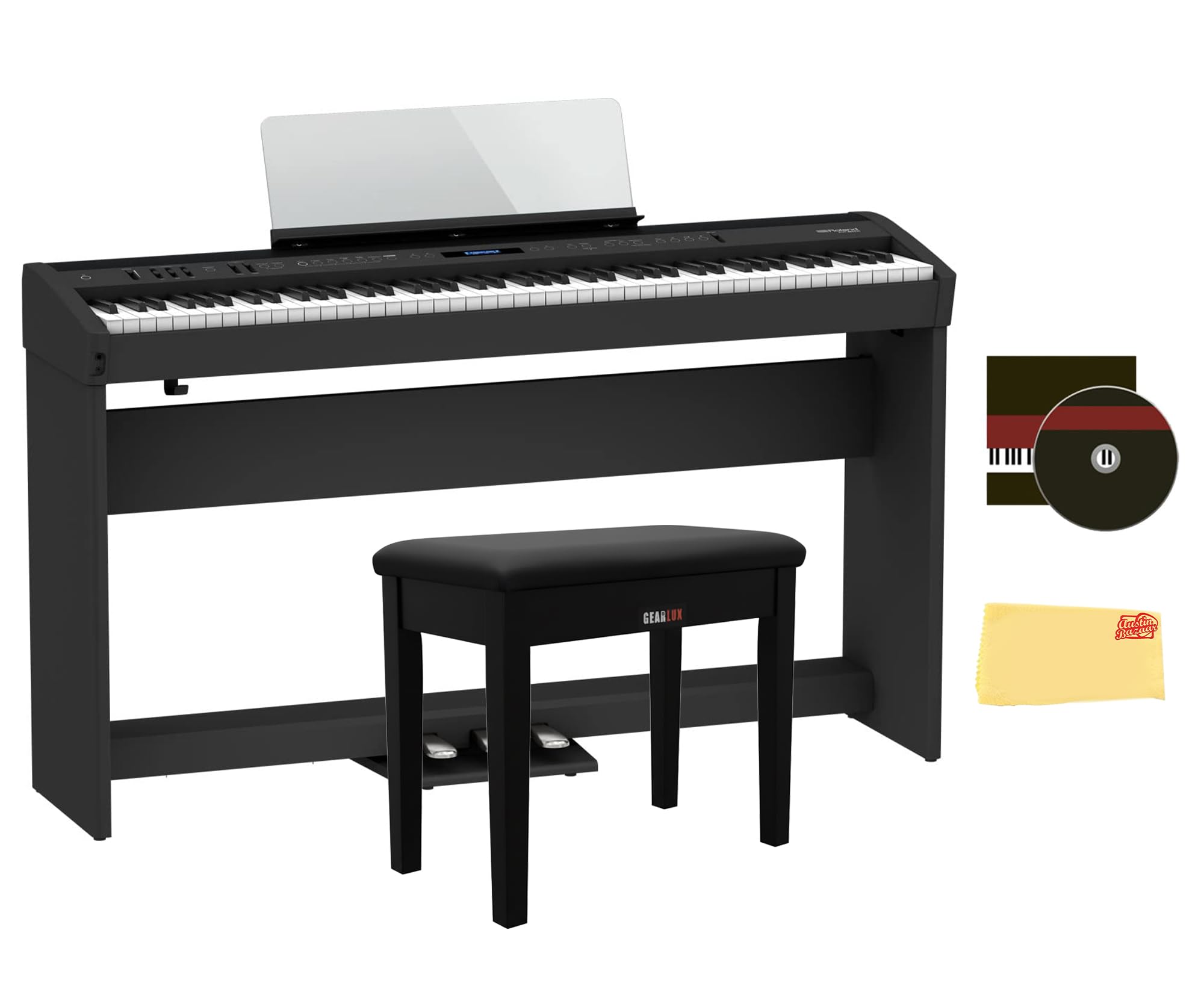 Roland FP-60X ペダル、スタンド付き Amazon.com: Roland FP-60X 88-Key Digital Piano - Black Bundle with