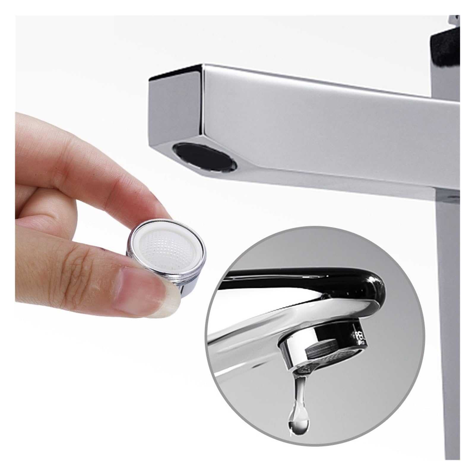 CMBSSTFC Aireadores Grifo de Ahorro de Agua Rosca de Boquilla de Grifo reemplazable Filtro de Grifo de Cocina Boca Grifo de baño Burbujeador Piezas de baño Fácil instalación (1 Unidad)
