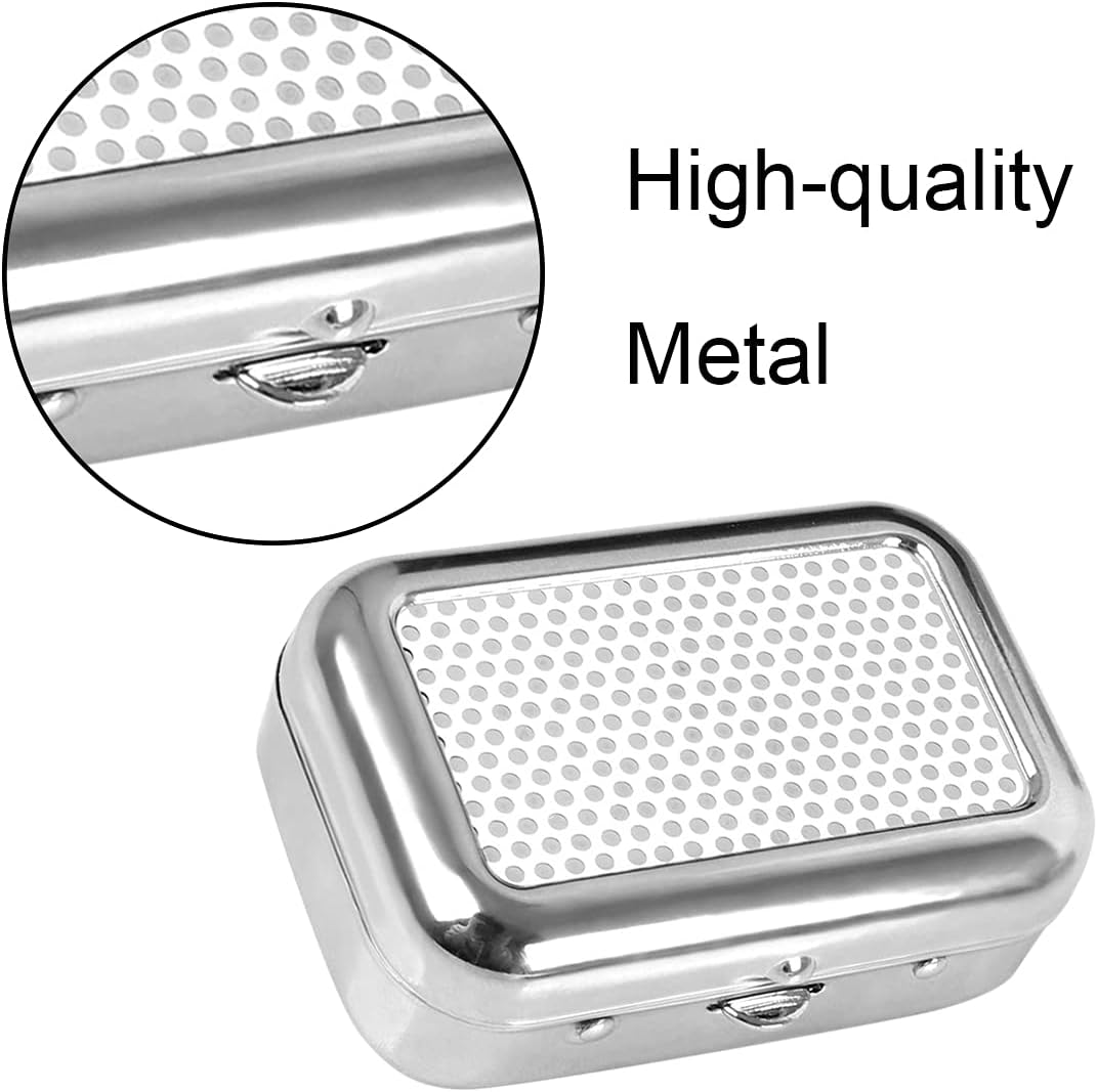 Portable Mini Ashtray Square Metal Ashtray Detachable Pocket Ashtray