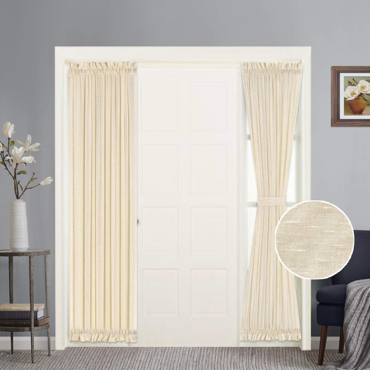 Opaque French Door Curtains Curtains & Drapes