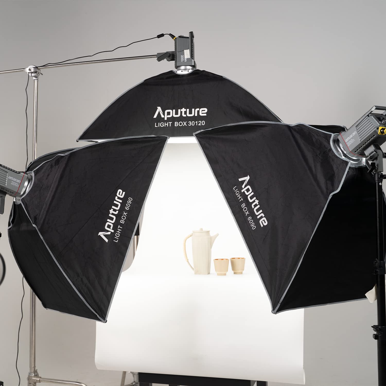 Aputure Light Box 30120 - Softbox rectangular con rejilla y soporte Bowens para Amaran serie 60/100/200, Aputure LS 300/600/120 Sereis LED luz de vídeo