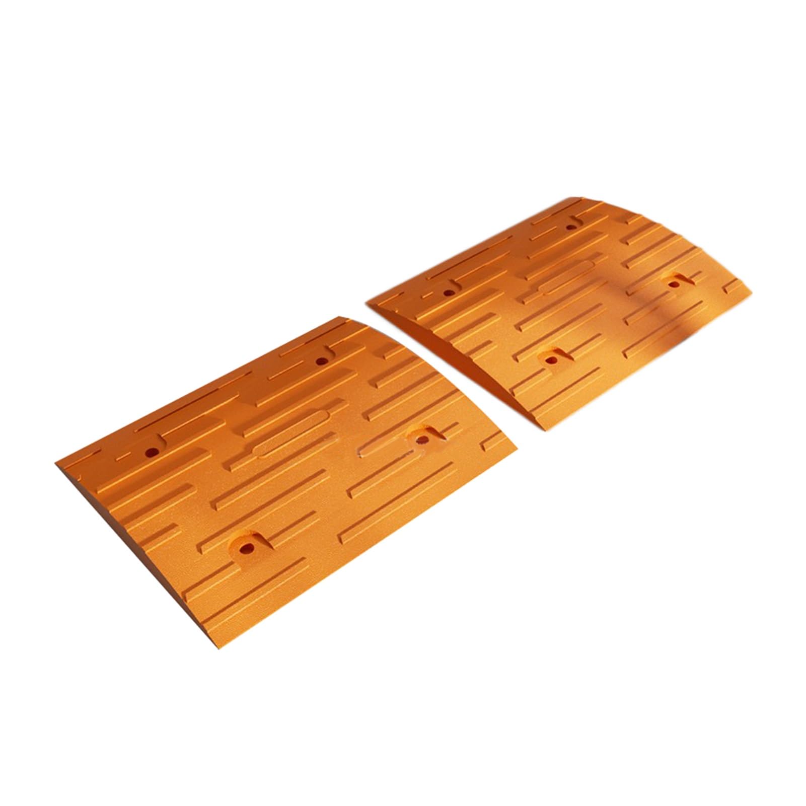 2PCS,Parking Lot Entrance Rubber Vehicle Ramp Garage Car Uphill Pad School