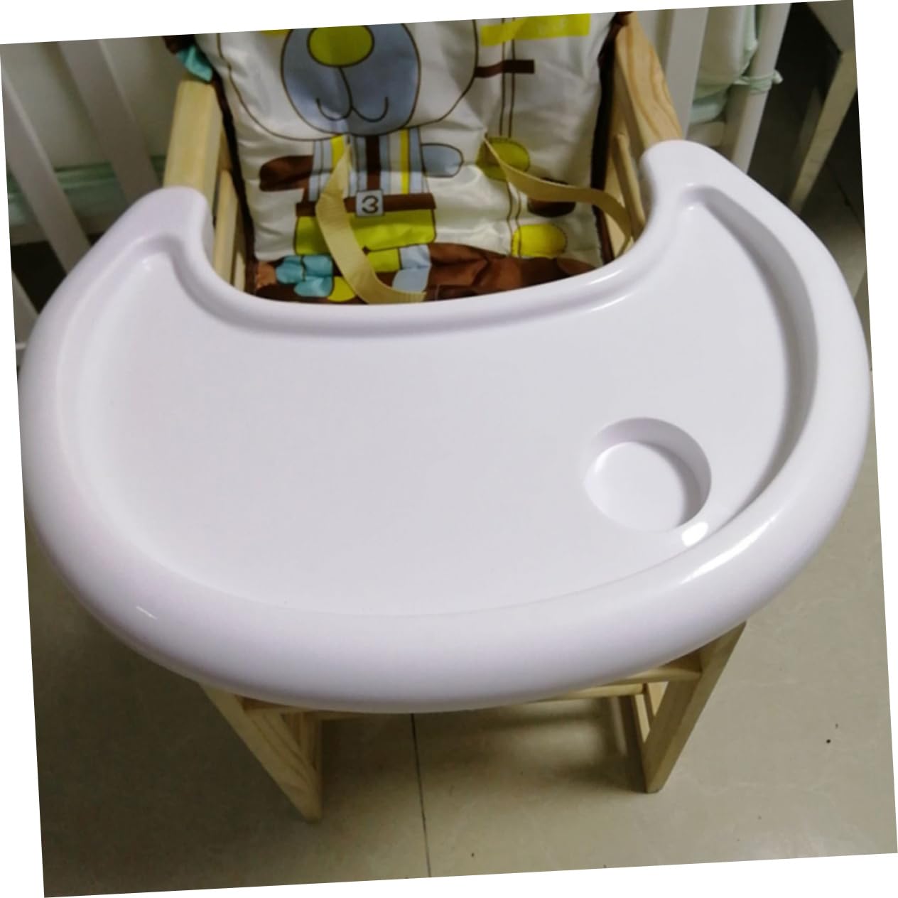SUPVOX Infant Dining Tray Highchair Tray Plastic Plate for High Chairs Dinner Plate for Toddlers