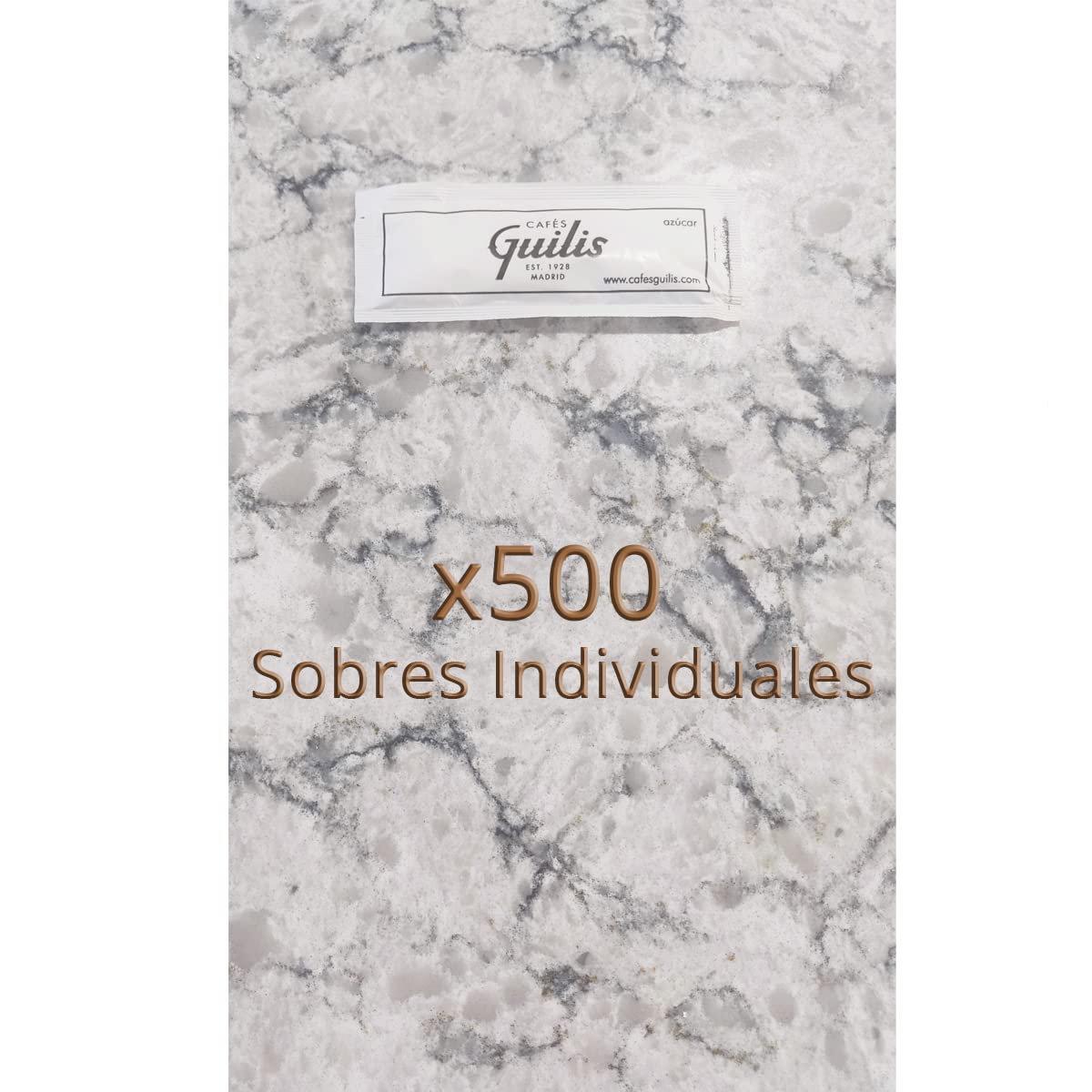 Sobres de Azúcar Blanco 【 500 unidades 】 Azucarillos individuales blanco 【 7gr 】 Sobres Azúcar Individuales