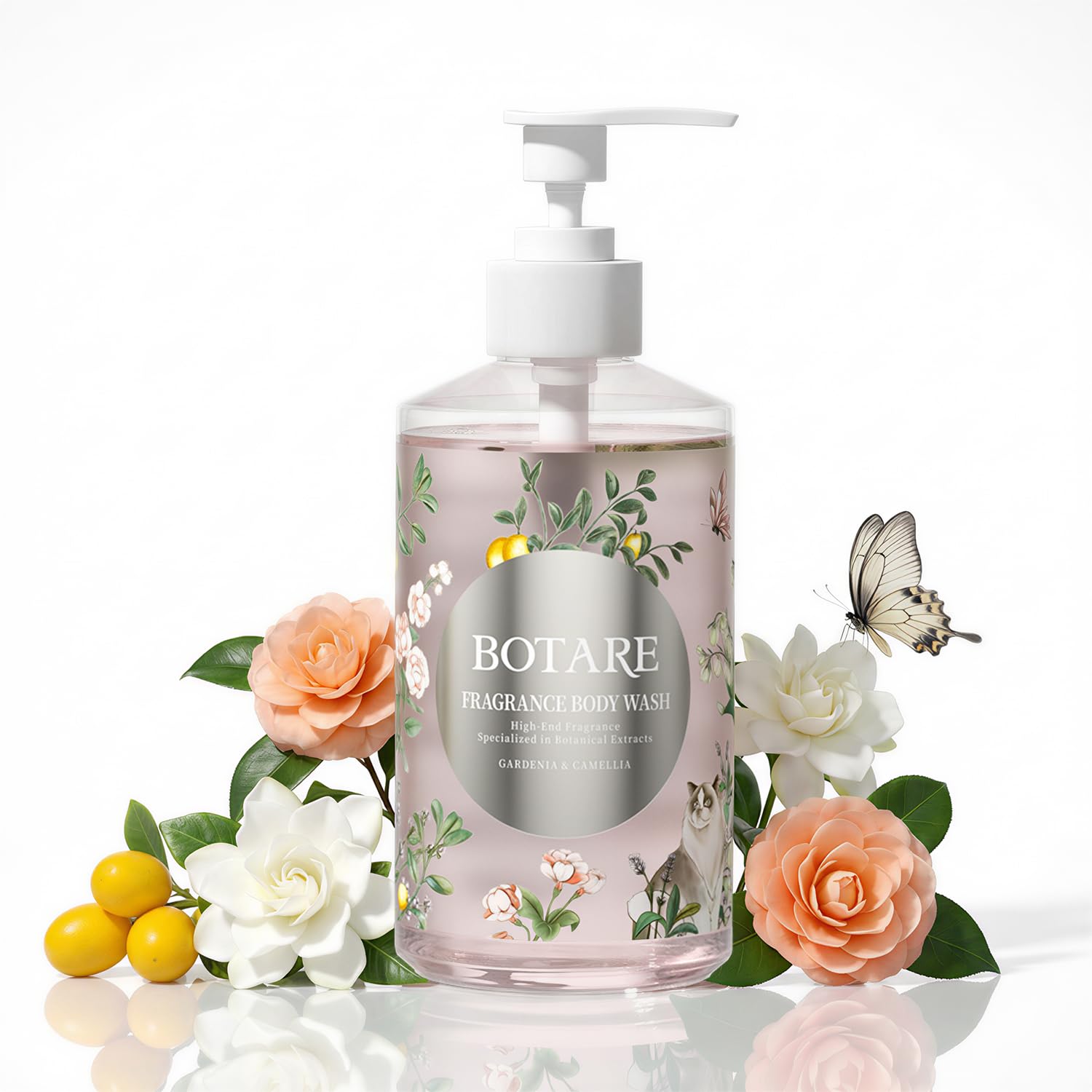 Body Wash Fragrance Women Body Lotion Shower Gels Soap for Sensitive Dry Skin Gentle Natural Care Cleanser Set