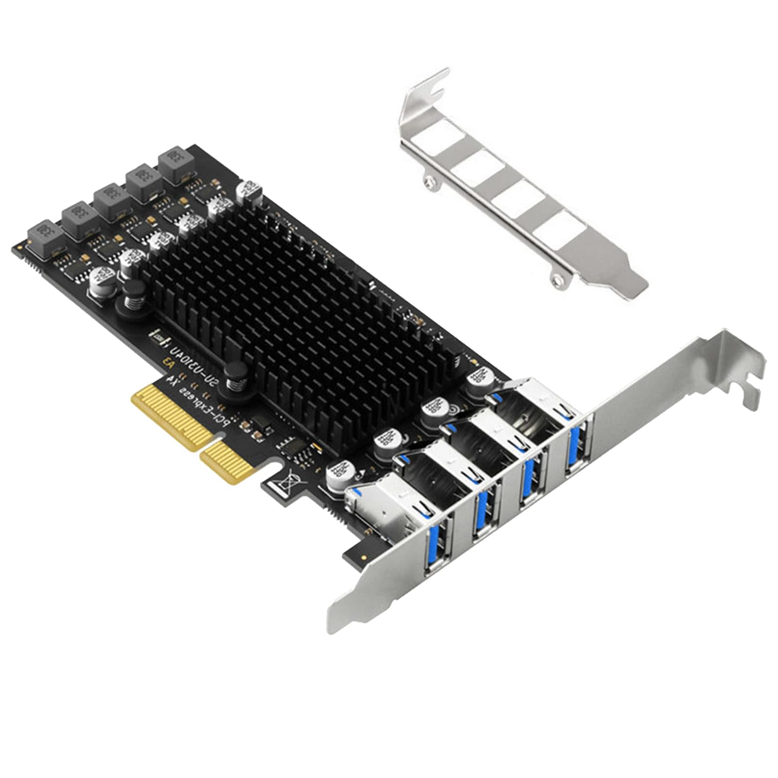 Adattatore per scheda di espansione PCIE USB 3.2, scheda di espansione esterna PCIE a 4 porte, adattatore USB 3.2 per dispositivi desktop, industriali USB