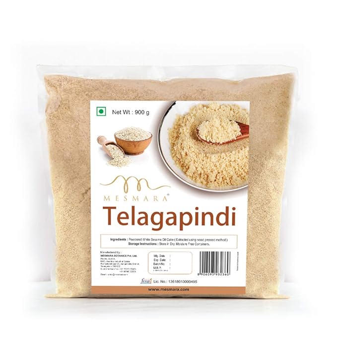 Mesmara Telagapindi (Defatted White Sesame Oil Cake) 900 Gms Amazon.in Grocery & Gourmet Foods