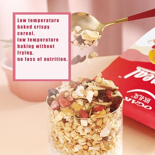 Miniatura 3 de Cereales 50%, frutas y nueces, instantáneo, seco, nutritivo, sustituto del desayuno, avena saciada