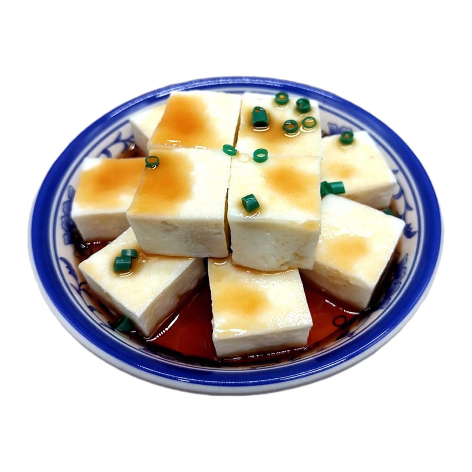 YWLUUOO Realistic Chinese Hot Cool Model Simulation Chinese Model Photo Props for Luncheonette Restaurant Display Small Dessert Plates