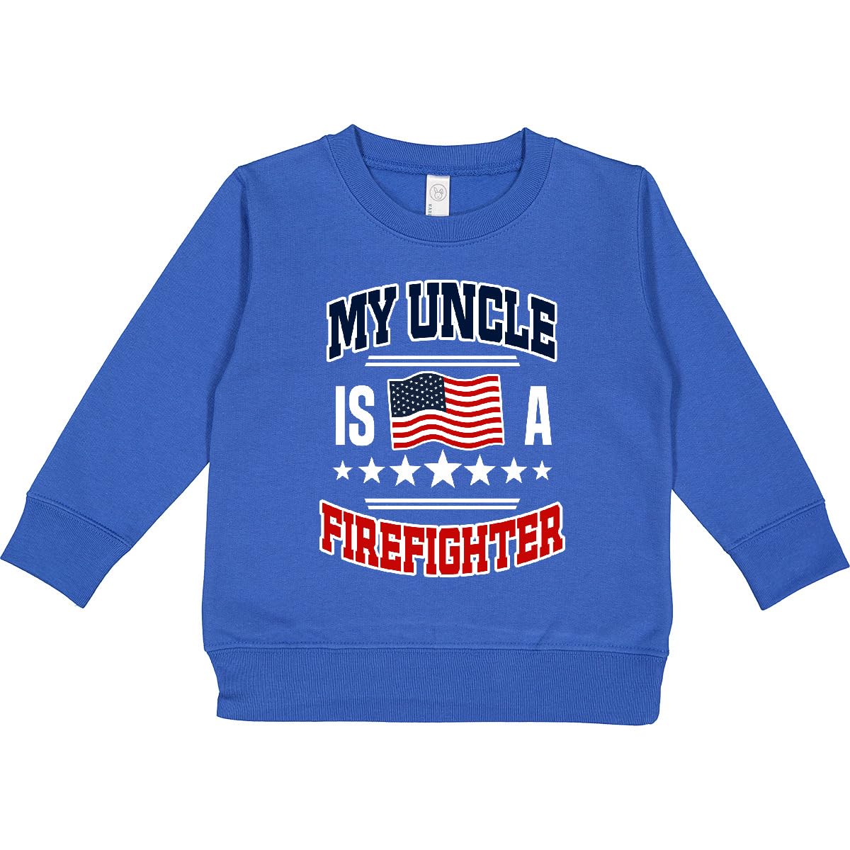 inktastic My Uncle Is a Firefighter Nephew Toddler Sweatshirt 5-6 Royal 30310