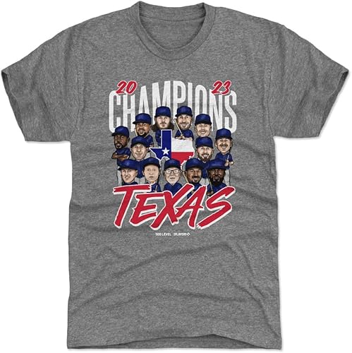 500 LEVEL Camiseta de Campeones Mundiales de Béisbol de Texas 2023