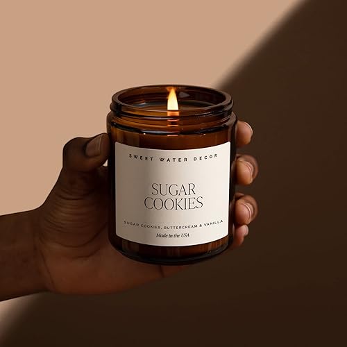 Miniatura 32 de Sweet Water Decor Vela de soja de cacao caliente y menta Velas perfumadas de chocolate, menta y vainilla para el hogar Vela en tarro de ámbar