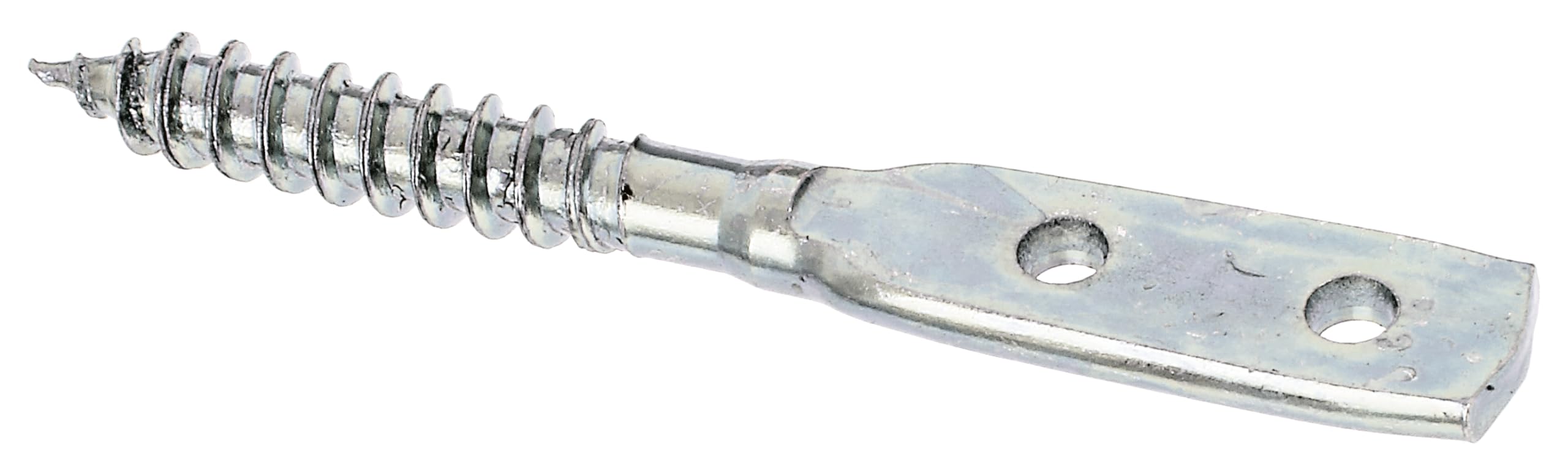 Alberts 213473 Flechtzaunhalter | Blattschraubenform | galvanisch verzinkt, dickschichtpassiviert | Gesamtlänge 77 mm